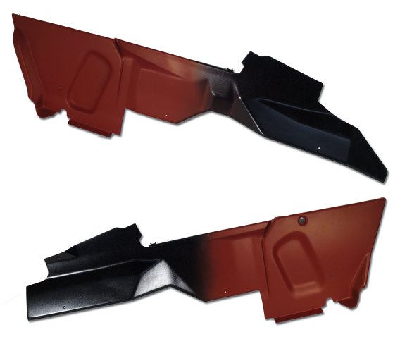 Console Side Panels- Red For 1984-1985 Corvette