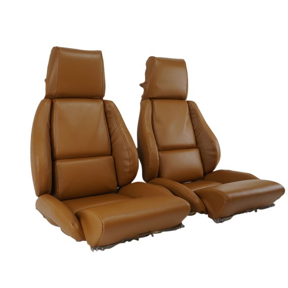 Mounted Leather-Like Vinyl Seat Covers Saddle Standard No-Perforations For 88 Corvette