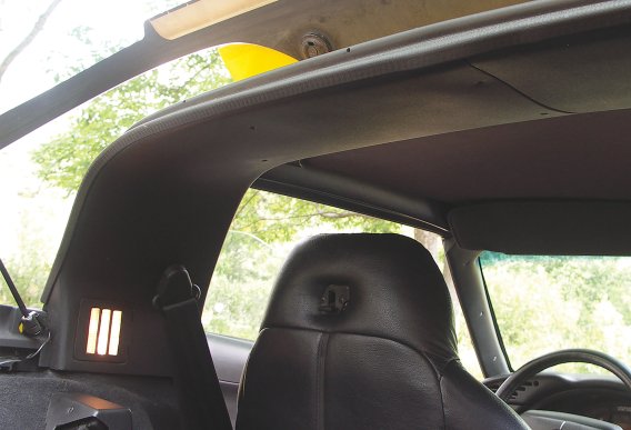 Coupe Rear Roof Panels - Black For 1991-1996 Corvette