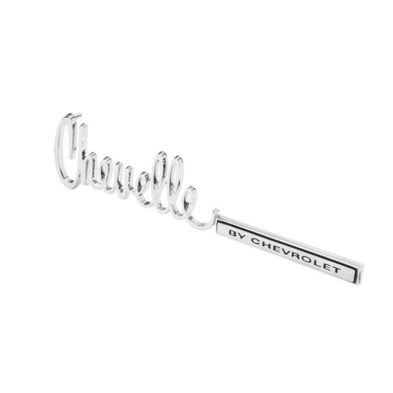 1971-1972 Chevelle Trunk Lid Emblem, "Chevelle By Chevrolet", Sold as Each