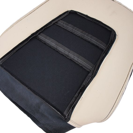 Driver Leather Seat Covers- Black For 1965 Corvette