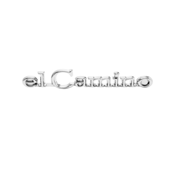 1968-1969 El Camino Front Header Panel Emblem, "El Camino", Sold as Each