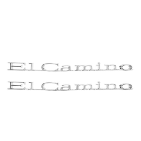 1970 El Camino Front Fender Emblem, "El Camino", Sold as a Pair