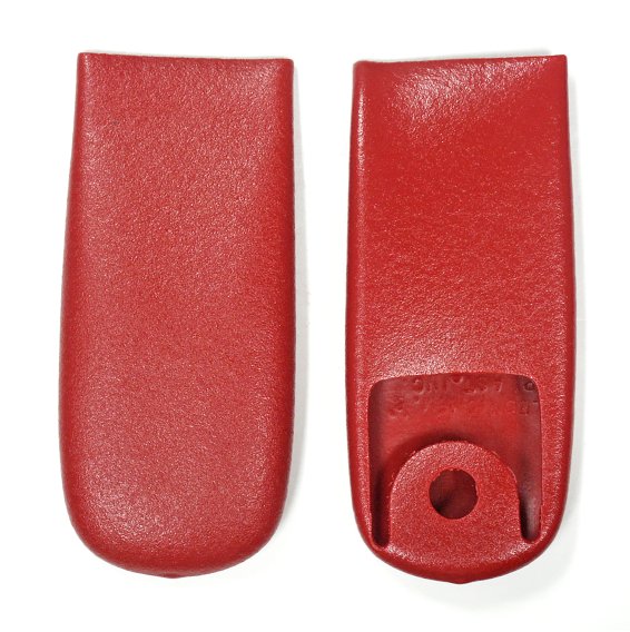 1966-1967 C2 Corvette Shoulder Harness End Covers Red