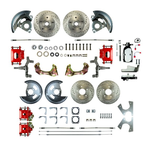 1967-1967 Pontiac Firebird Front and Rear Brake Conversion Kit The Right Stuff AFXSD42DZX