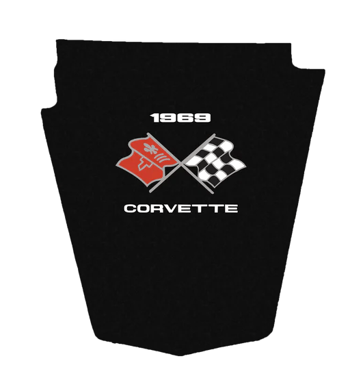 1968-1972 Corvette C3 Replacement Hood Liner w/Color Logo Emblem