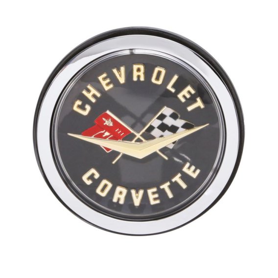 1962 Corvette Gold Rear Emblem Assembly, Sold as Each