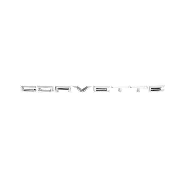 1961-1962 Corvette Front Letters, "CORVETTE", without Studs, Sold as a Set