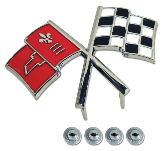 1965 C2 Corvette Emblem Front - Import