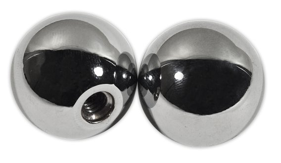 C2 C3 1964-1977 Corvette Door and Seat Chrome Knob Pair