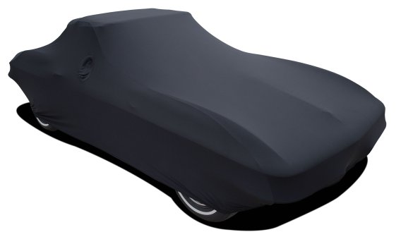 C2 Corvette 1963-1967 Indoor Stretch Satin Black Car Cover