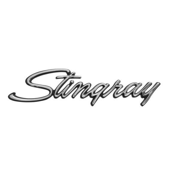 1969-1973 Corvette Front Fender Emblem, "Stingray", Sold as Each