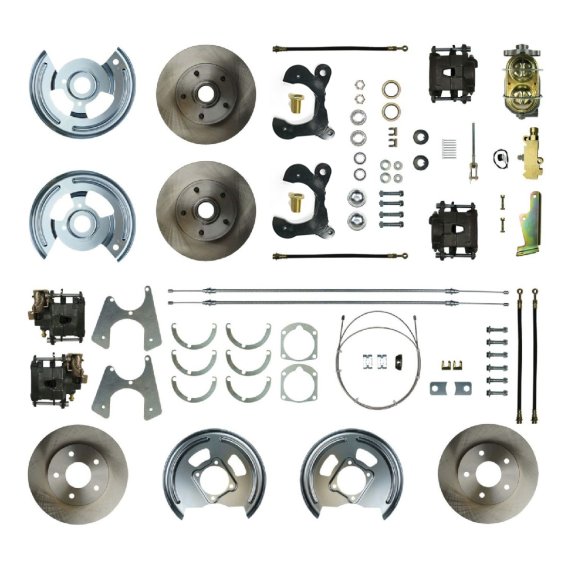 1959-1964 Chevrolet Biscayne Front and Rear Brake Conversion Kit The Right Stuff FSC594SDC