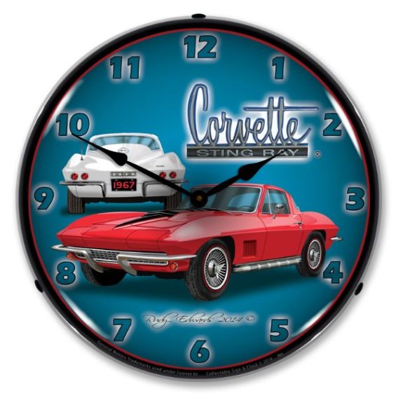 LED Clock- Stingray For 1967 Corvette