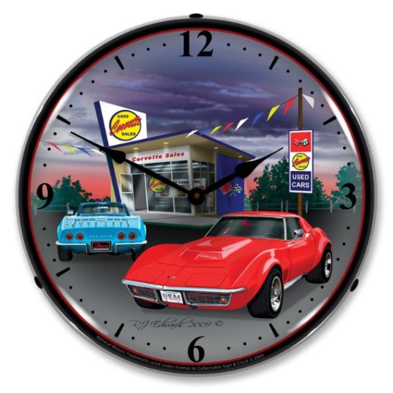 LED Clock- Car Lot For 1968 Corvette