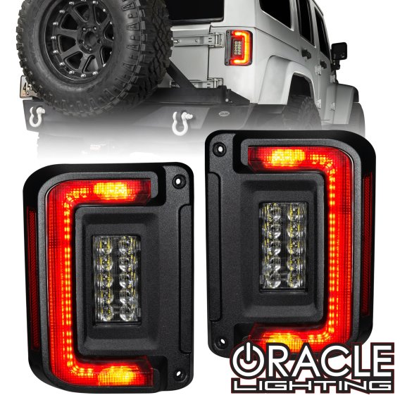 ORACLE Lighting Flush Mount LED Tail Lights for Jeep Wrangler JK
