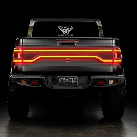 ORACLE Lighting Racetrack Flush Style LED Tailgate Panel Light for Jeep Gladiator JT - Tinted Len...