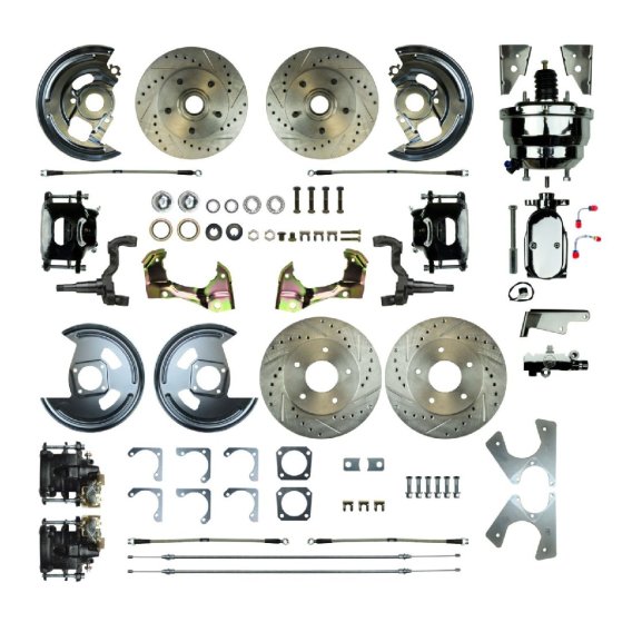 1967-1971 Oldsmobile 442 Front and Rear Brake Conversion Kit The Right Stuff AFXDC46CSX