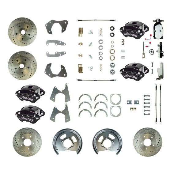 1965-1968 Chevrolet Biscayne Front and Rear Brake Conversion Kit The Right Stuff FSC664SDCSX