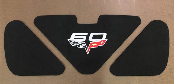 3-Piece Trunk/Deck Lid Liner - 60th Logo For 2013 Corvette