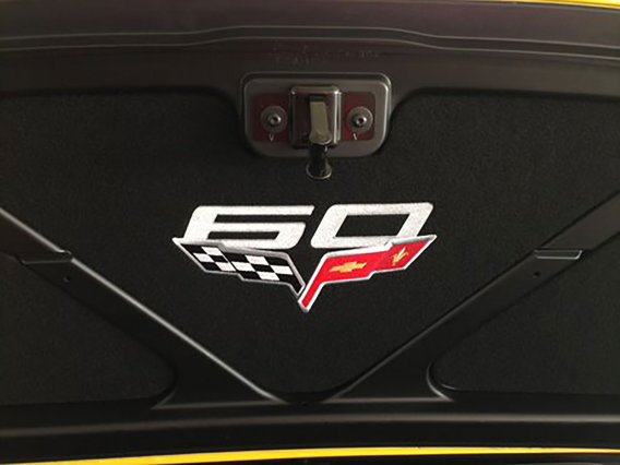 3-Piece Trunk/Deck Lid Liner - 60th Logo For 2013 Corvette