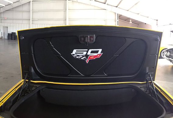 3-Piece Trunk/Deck Lid Liner - 60th Logo For 2013 Corvette