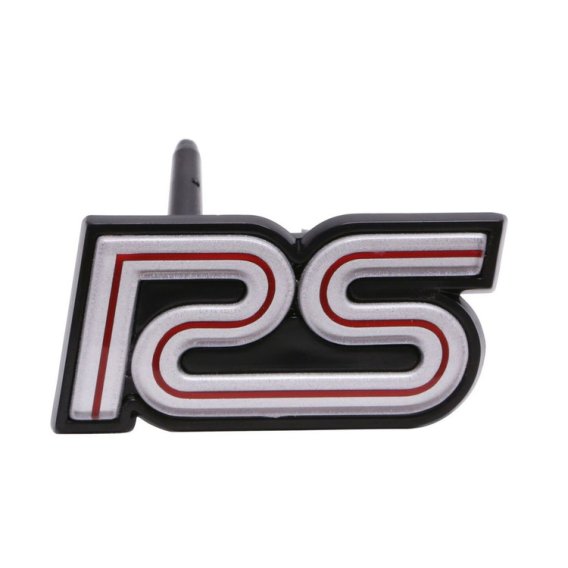 1980-1981 Camaro Grille Emblem, "RS", Silver, Sold as Each