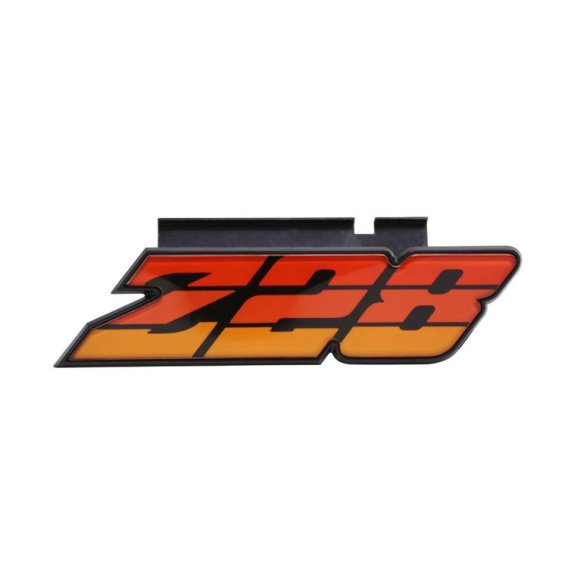 1980-1981 Camaro Grille Emblem, "Z-28", Orange, Sold as Each