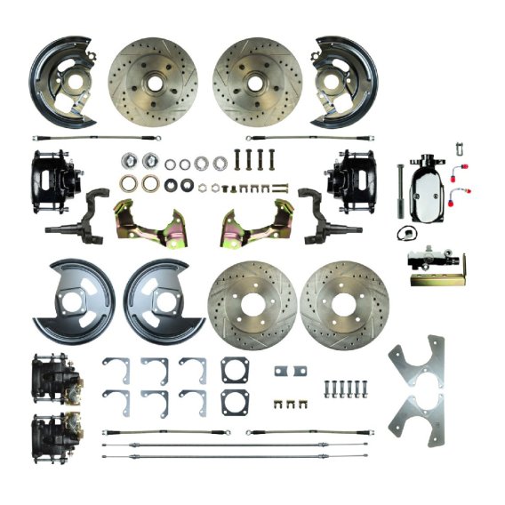 1962-1967 Chevrolet Chevy II Front and Rear Brake Conversion Kit The Right Stuff AFXSD43CSX