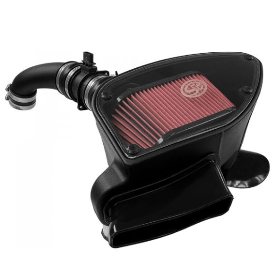 Cold Air Intake For 10-14 VW 2.0L TDI , 2015 VW Jetta 2.0L TDI Cotton Cleanable Red S&B 75-5099