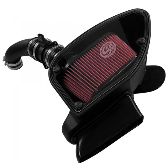 Cold Air Intake For 10-14 VW 2.0L TDI , 2015 VW Jetta 2.0L TDI Cotton Cleanable Red S&B 75-5099