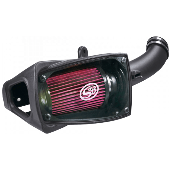 Cold Air Intake For 11-16 Ford F250 F350 V8-6.7L Powerstroke Cotton Cleanable Red S&B 75-5104