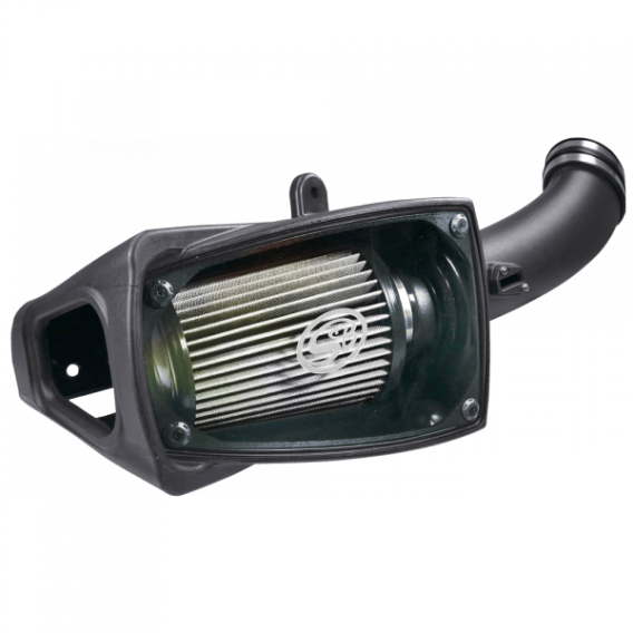 Cold Air Intake For 11-16 Ford F250 F350 V8-6.7L Powerstroke Dry Expandable White S&B 75-5104D