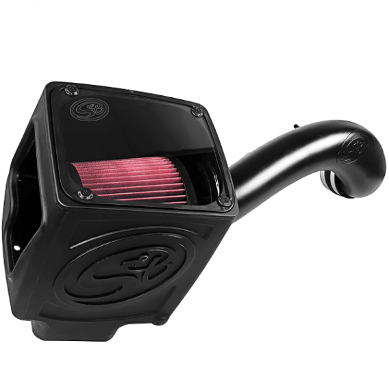 Cold Air Intake For 16-19 Silverado/Sierra 2500, 3500 6.0L Cotton Cleanable Red S&B 75-5110