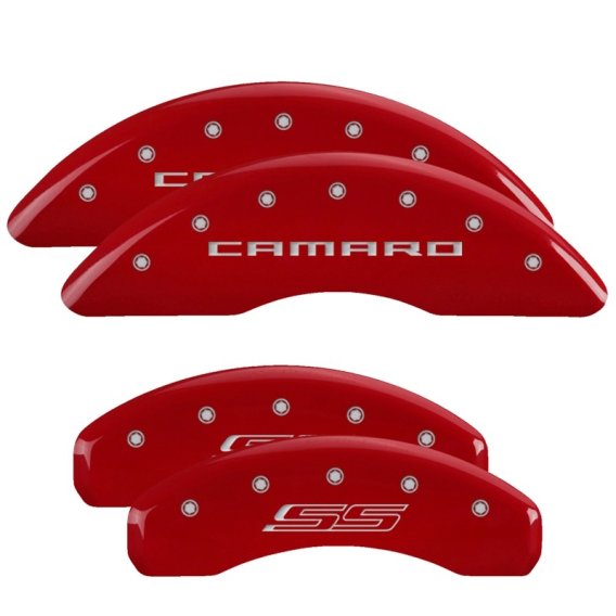 2016-2023 Camaro SS MGP Caliper Covers Red w/Camaro and SS Logo