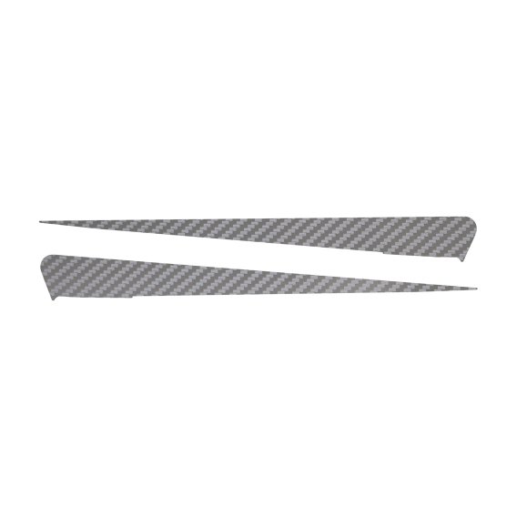 2014-2019 C7 Corvette Side Spear Shadow Stripe - Pair - Stingray - Silver Carbon Fiber Textured