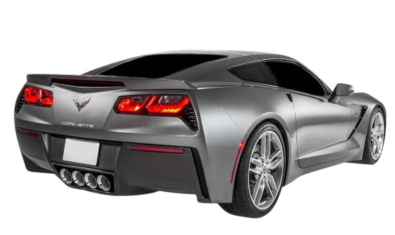 2014-2019 C7 Corvette Tail Light/Side Marker/3rd Brake Light Blackouts - Dark Smoked Lamin-X