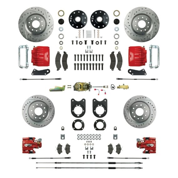 1964-1971 Oldsmobile 442 Front and Rear Brake Conversion Kit The Right Stuff AFXSD51CZ