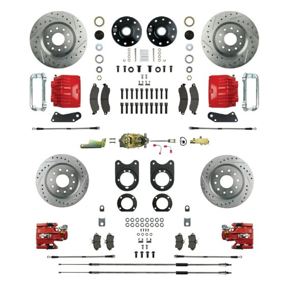 1970-1972 Chevrolet Monte Carlo Front Brake Conversion Kit The Right Stuff AFXSD31CZ