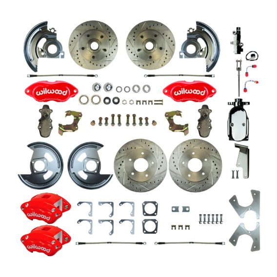 1964-1971 Oldsmobile 442 Front and Rear Brake Conversion Kit The Right Stuff AFXSD21DZX