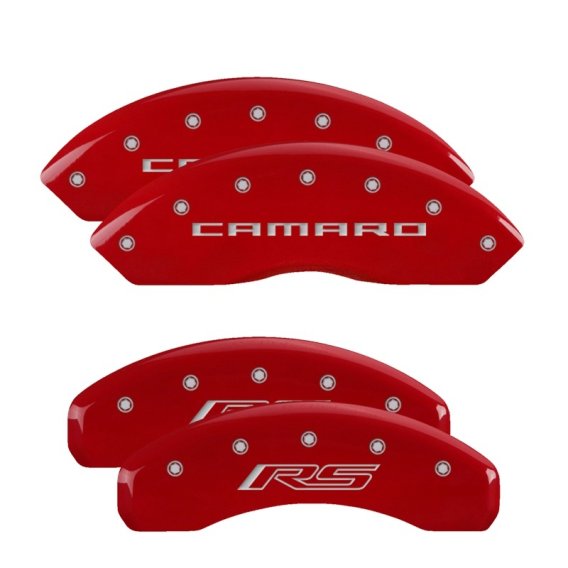 2016-2023 Camaro MGP Caliper Covers Red w/Camaro and RS Logos