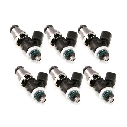 Injector Dynamics 1340cc Injectors-48mm Length-14mm Grey Top-14mm L O-Ring(R35 Low Spacer)(Set of...