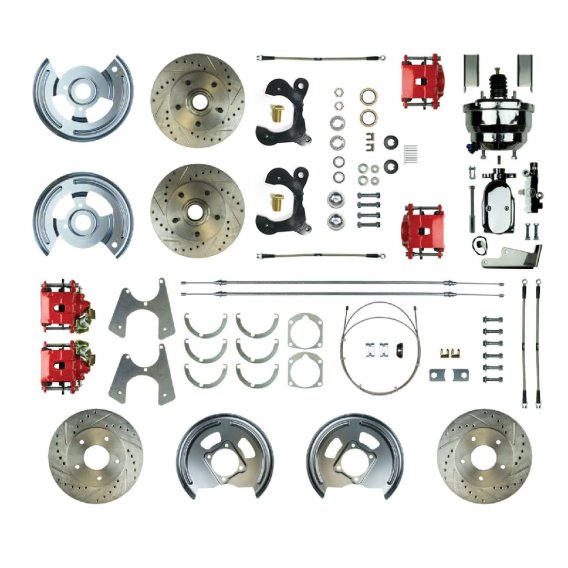 1955-1957 Chevrolet One-Fifty Series Front and Rear Brake Conversion Kit The Right Stuff FSC554DC...