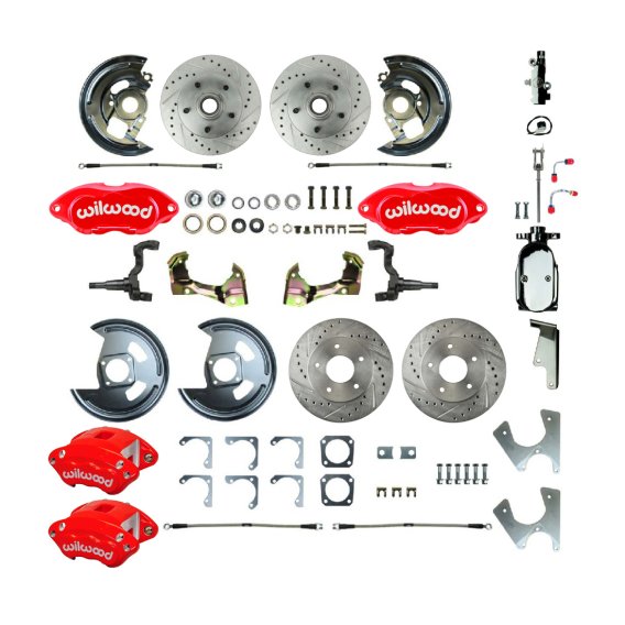 1968-1968 Chevrolet Chevy II Front and Rear Brake Conversion Kit The Right Stuff AFXSD25CZX