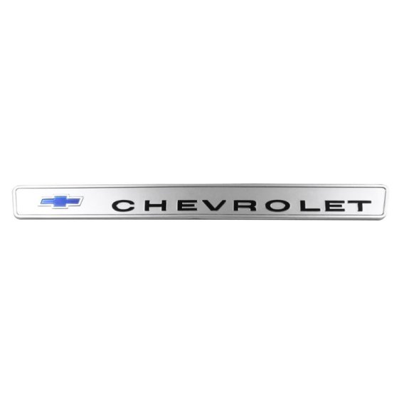 1967-1968 Chevrolet GMC Truck Glove Box Door Emblem, "Chevrolet", Sold as Each