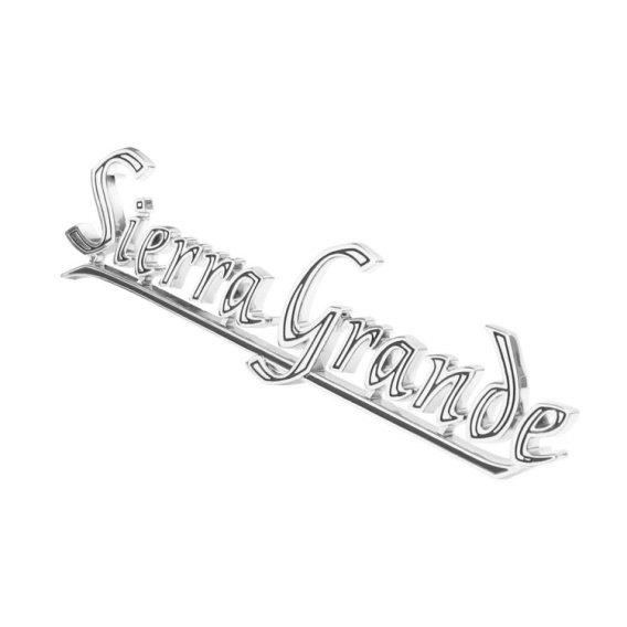 1969-1972 Chevrolet and GMC Truck Rear Quarter Emblem, "GMC Sierra Grande" Pair