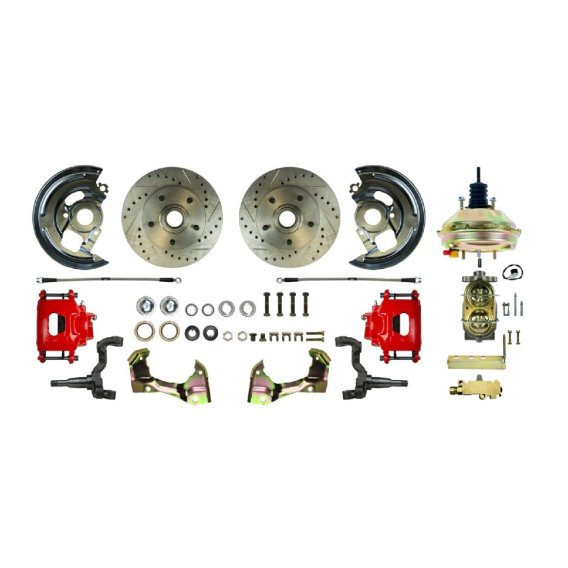 1962-1967 Chevrolet Chevy II Front Brake Conversion Kit The Right Stuff AFXDC03CZ