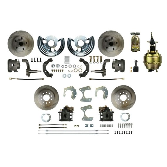 1965-1972 Dodge Coronet Front and Rear Brake Conversion Kit The Right Stuff MDC42DC