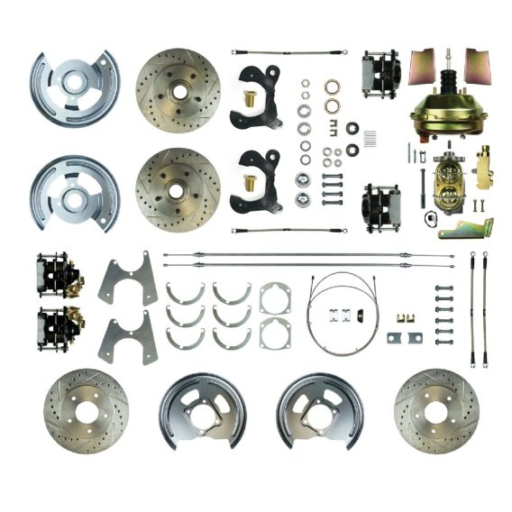 1959-1964 Chevrolet Biscayne Front and Rear Brake Conversion Kit The Right Stuff FSC594DCCS