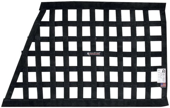 Allstar ALL10288 Black 18" High x 29" Wide x 22" Wide Border Style Mount Oblong Ribbon Window Net